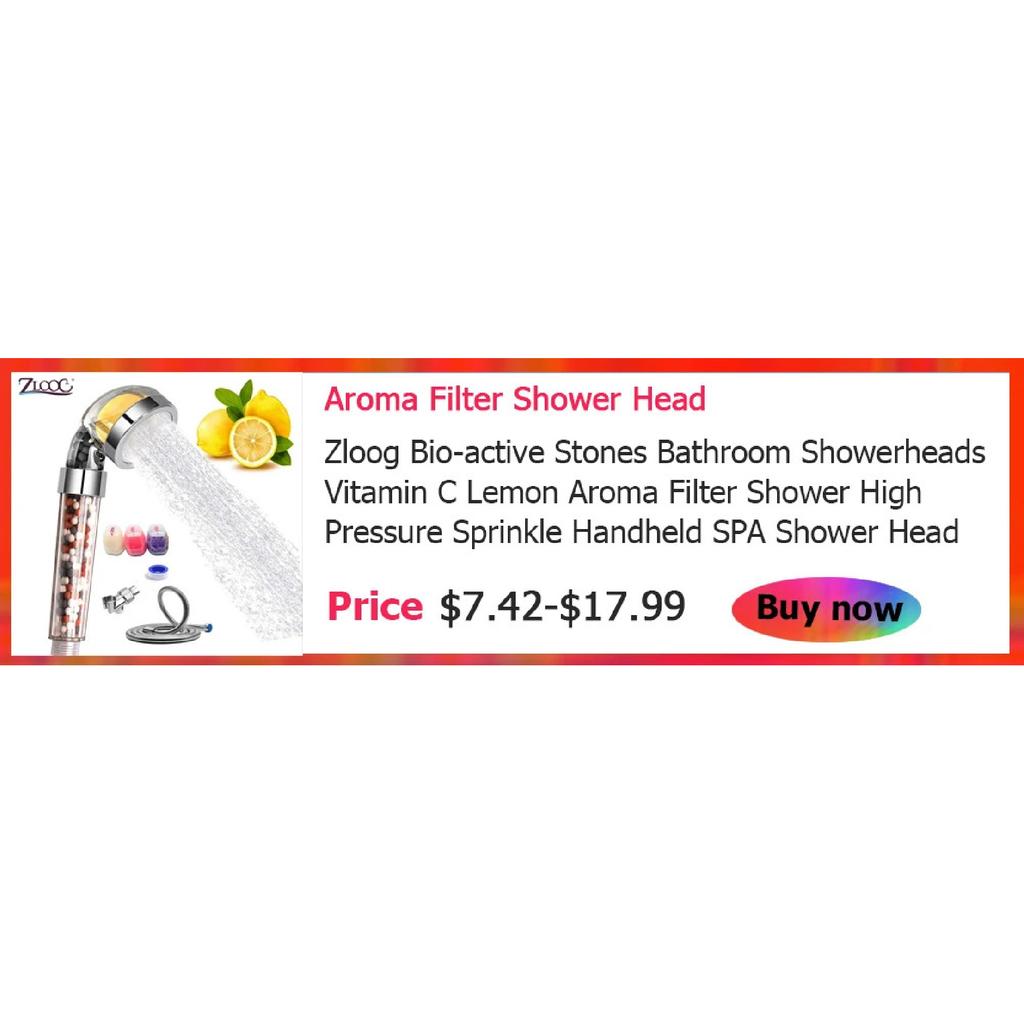 Zloog Bathroom LED Shower Head Color Changing Temperature Sensor Handheld Showerhead Spa High Pressure Anion Filter Shower Head