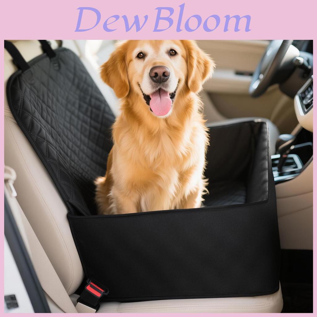 Waterproof Pet Seat Cushion For Cars With Nonslip Base For Small Dogs