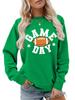 Colorful Football Letter Crewneck Sweatshirt - Game Day Long Sleeve Casual Wear