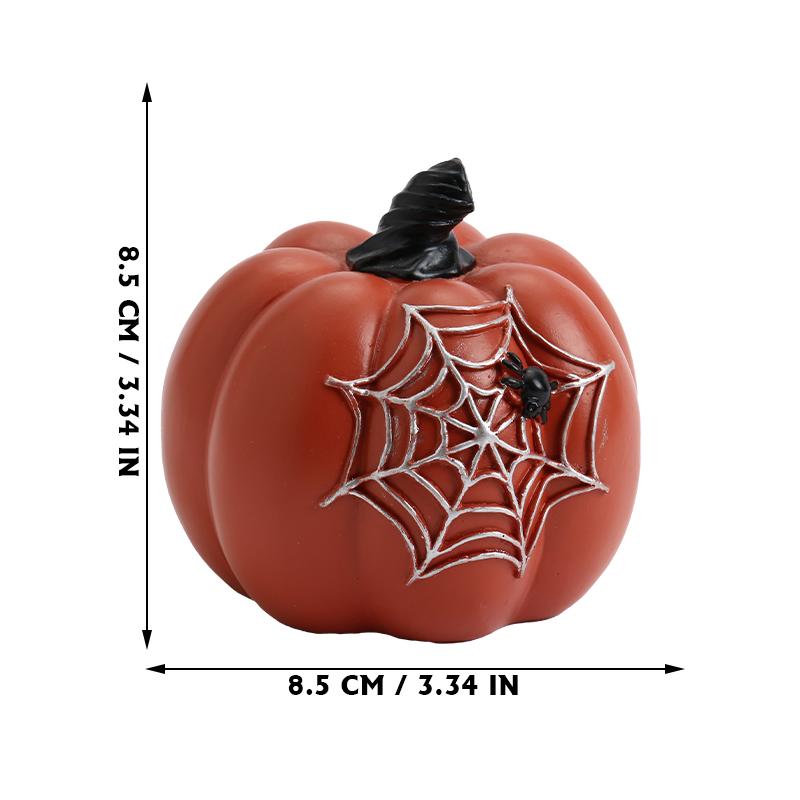 Halloween Ornaments Resin Thanksgiving Pumpkin Set, Fall Pumpkin Fall Thanksgiving Harvest Home Decorations AVE