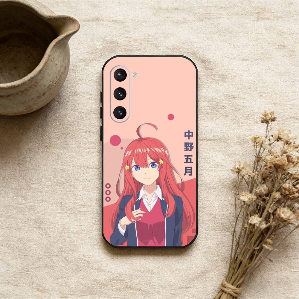 Custodia per telefono I-Itsuki N-Nakano Per Samsung Galaxy A73,21,22,32,71,53,52,51,80,5G Cover Nera Morbida
