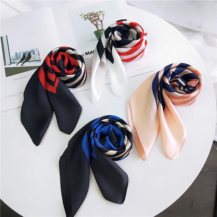 Fashion Decoration Scarf Hairband Tie Hair 70 Small Square Scarf Silk Scarf Women'S Spring And Autumn Versatile Small Scarf Professional Scarf