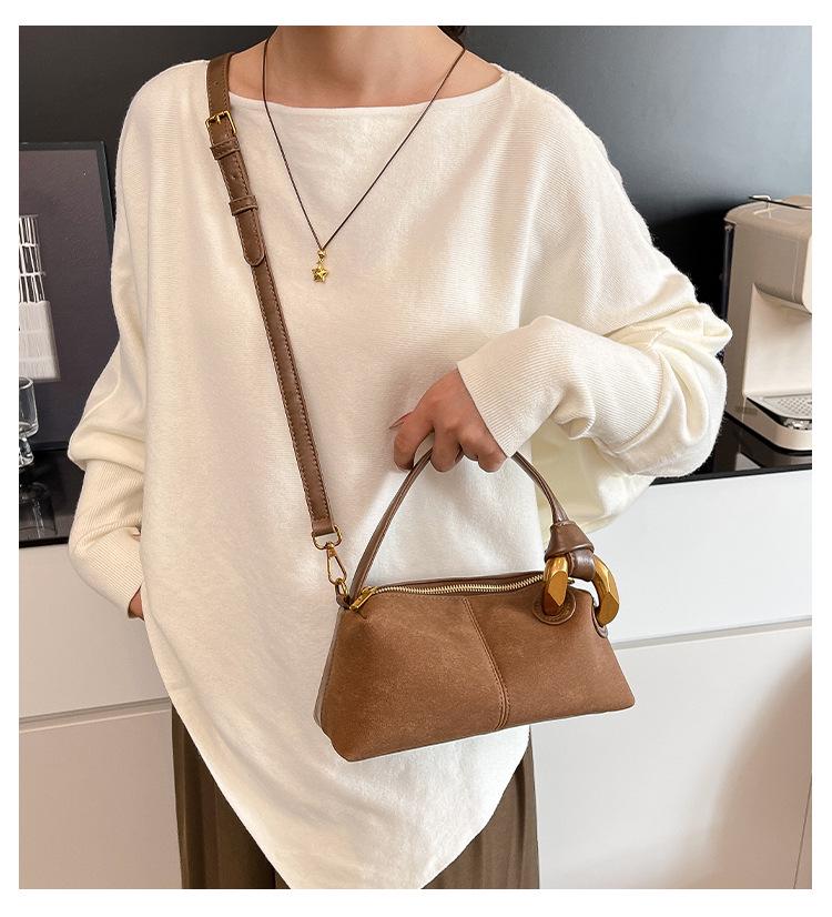 Retro Frosted Crossbody Pillow Bag - European & American Style