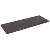 VidaXL Dark Grey Desktop 140x50x6 Cm Treated Oak Wood 3156443