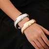 Exaggerated Ins Heavy Industry Design Sense Metal Smooth Surface Bracelet Geometric Personality Wide Surface Irregular Bracelet