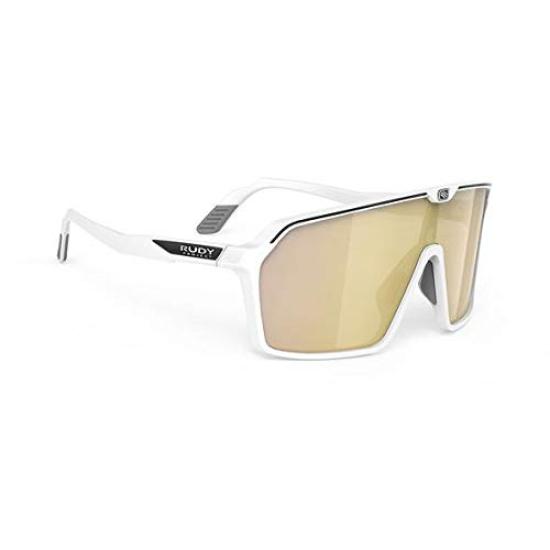 RUDY PROJECT Sport Sunglasses Spinshield White Matte Multi Laser Gold Cycling Running Golf SP725758-0000