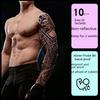 Waterproof Full Arm Flower Tattoo Stickers - Semi-Permanent for Men & Women