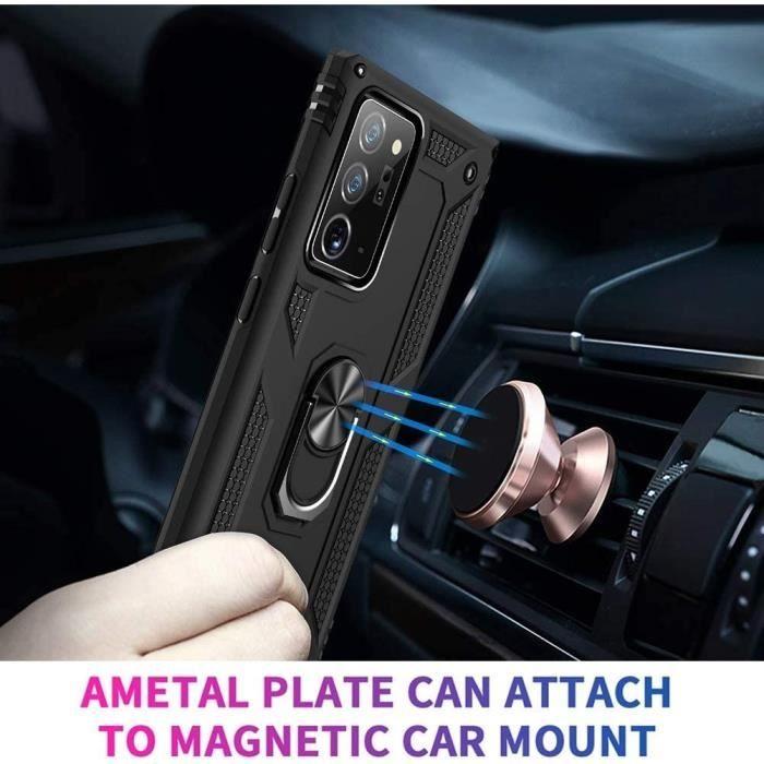 Case and Tempered Glass - Samsung - Note 20 - Black - Shockproof - Scratch Resistant