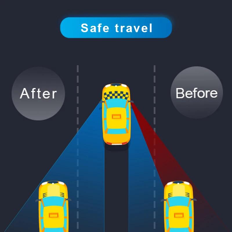 2 buc. Oglindă rotativă pentru unghiul mort pentru mașină, rotundă, reglabilă, oglindă retrovizoare cu ventoză, convexă, cu unghi larg, oglindă auxiliară retrovizoare