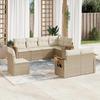 VidaXL Garden Lounge Set with Cushions 8 Pcs, Patio Sofas, Patio Furniture Set, Outdoor Furniture, Beige 3259405