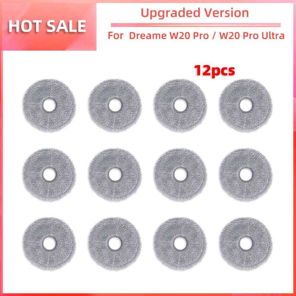 Compatible for Dreame W20 Pro / W20 Pro Ultra Brush HEPA Filter Mop Pad Dust Bag Replacement Spare Parts Accessories