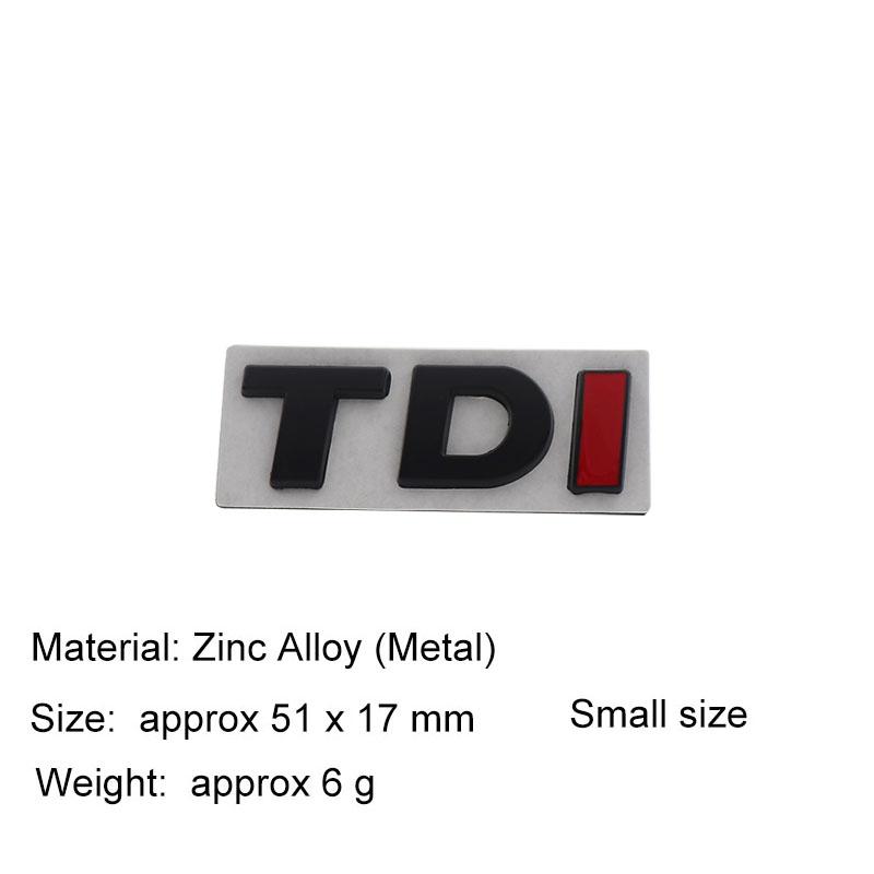 3D Premium Turbo Direct Injection TDI for car Hood Fender trunk Rear Bonnet Nameplate Decal Emblem Badge Sticker