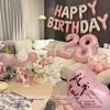 18th Birthday Heart Balloon Decorations - First Birthday Party Backdrop for Girls