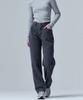 Marop 9107 Brushed Wide Denim Pants (Gray)