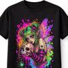 Skull Fairy Emo Punk Grunge Fairycore Wings Unisex TShirt