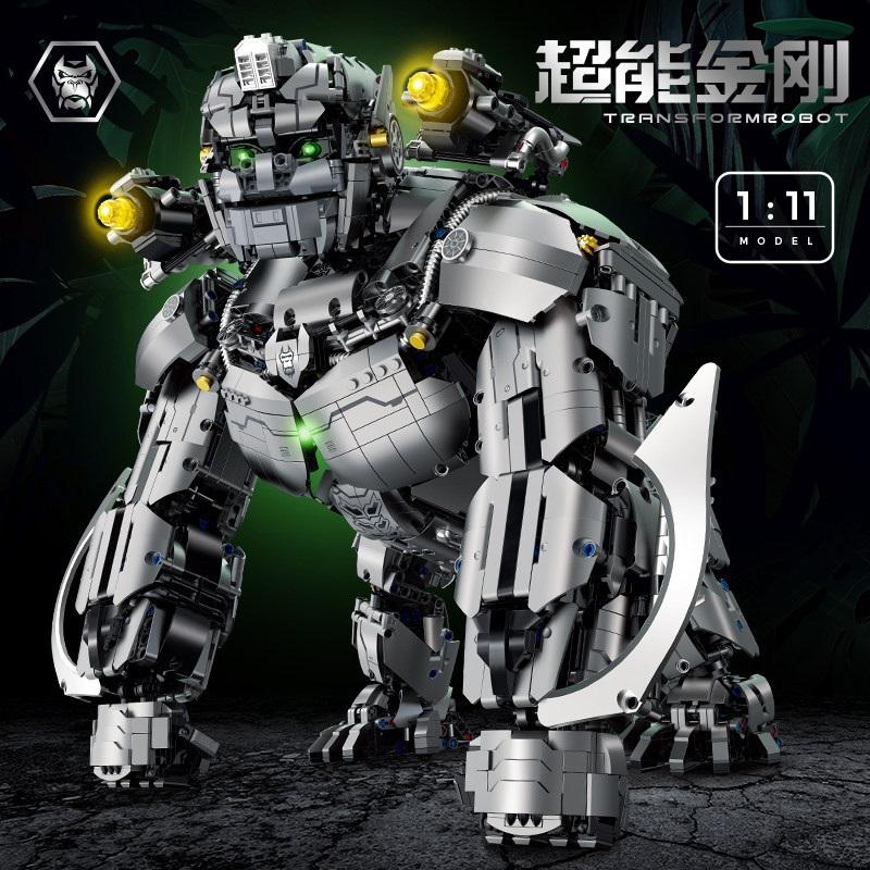 Building Blocks Transformation Warriors King Kong Rise of Captain Orangutan Series Dark Sky Mecha
