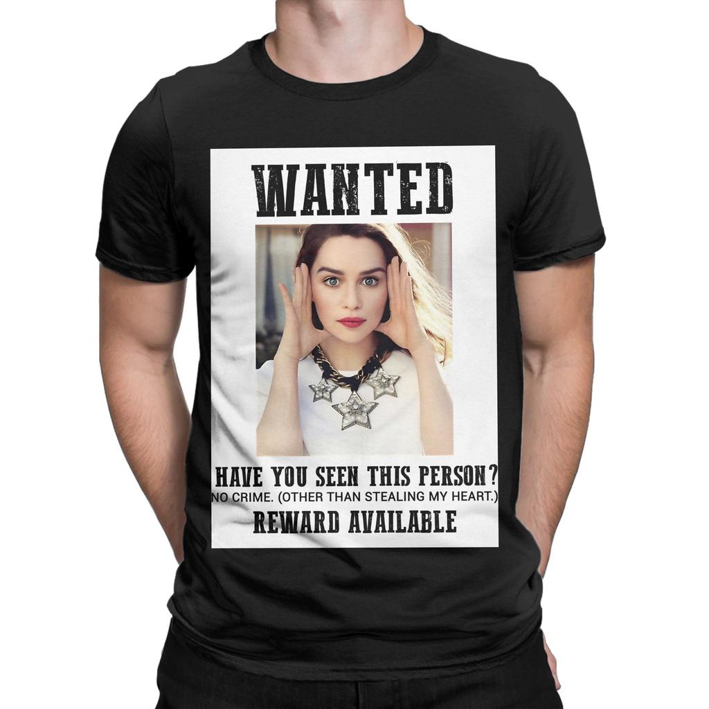 Wanted Emilia Clarke Funny 100 Cotton TShirt Emilia Clarke Tees Tops For Unisex