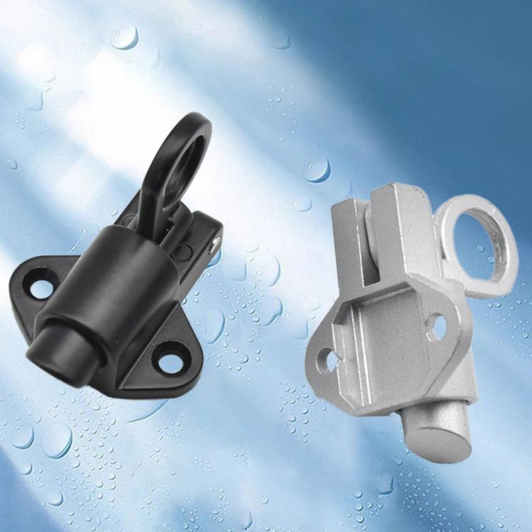 Solid Aluminum Aircraft Pin Lock Spring Bolt for Self-Closing Doors and Casement Windows