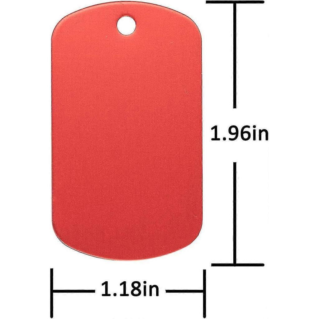Aluminum Blank Tags Stamping Blanks Dog Metal Tags Engraving Blanks With Necklace Chain Y