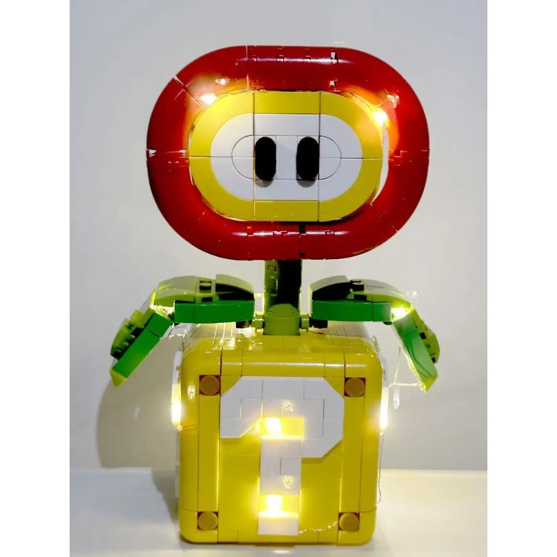 Piranha-Pflanze Topfmodell Passend 71426 Flammenblume Zusammengebaute Bausteine Steine Kinder Puzzlespielzeug Kinder Weihnachtsgeschenke