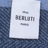 Excellent BERLUTI Scarf Calligraphy Scritto Double-Faced Used