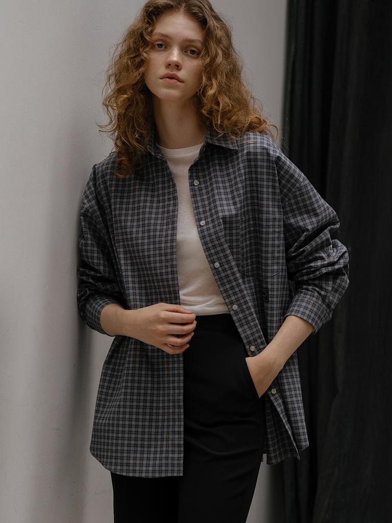 Peulibeo07 Oversized Checked Shirt Frfa01Sh10_3Color