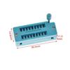 14 16 18 20 24 28 32 40 P Pino IC Assento de Bloqueio Zif 2.54 MM DIP Teste Universal Tipo Solda Verde Assento de Teste de Chip Microcontrolador
