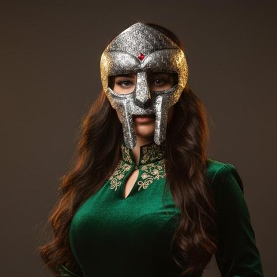 

MF DOOM Gladiator Mask Inspired Mad Villain Handmade Steel Gladiator Face Mask Cosplay Halloween