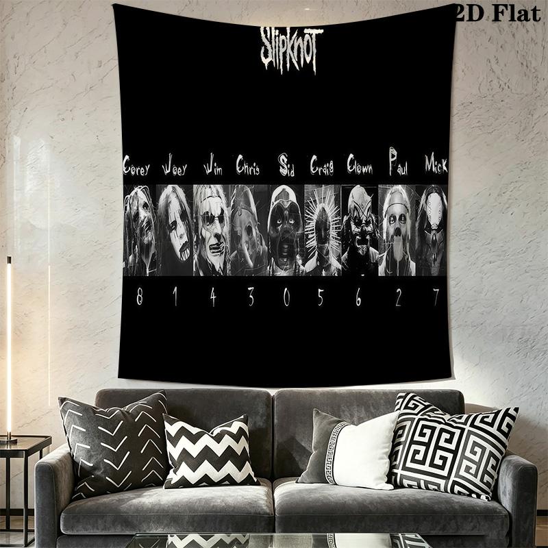 Slipknot Band Logo Tapestry Tapestry Wallmounted Fashion Print Soft Wall Covering Decoration Work Of Art