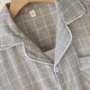 2026 New Spring and Autumn Men's Pajama Set 100% Cotton Long Sleeve Long Pants Two Piece Set Loose Large Home Clothes