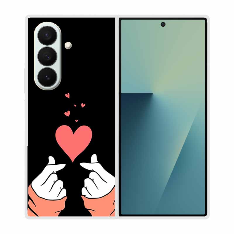 Etui Na Samsung Galaxy Fold 7 Etui Fajne Kosmiczne Zwierzęta Przezroczyste Twarde Etui Na Telefon Na Galaxy Z Fold7 5G 2025 Tylna Pokrywa Z fold7 Capa