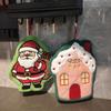 Cute Cartoon Christmas Hanging Hand Towels Super Absorbent Soft Coral Fleece Perfect For Kitchen Bathroom Holiday Home Decor