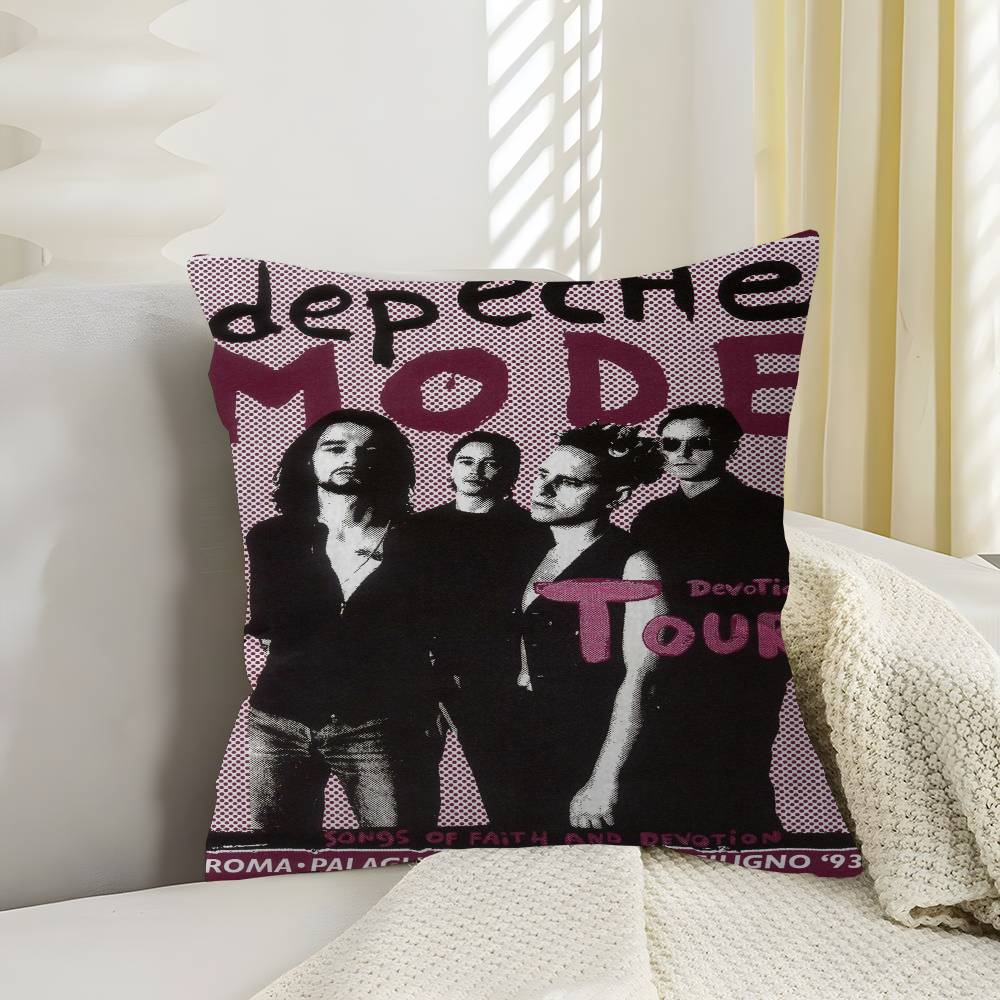 Depeche-Mode Singer Star Cushion Cover Polyester Sofa Cushions Decorative Throw Pillows Home Decoration Pillowcover