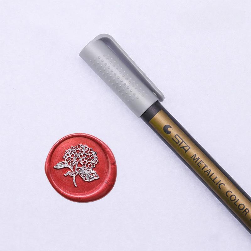 Jemná metalická fixka, permanentní střední hrot pro umění na kovu, fixka na sklo