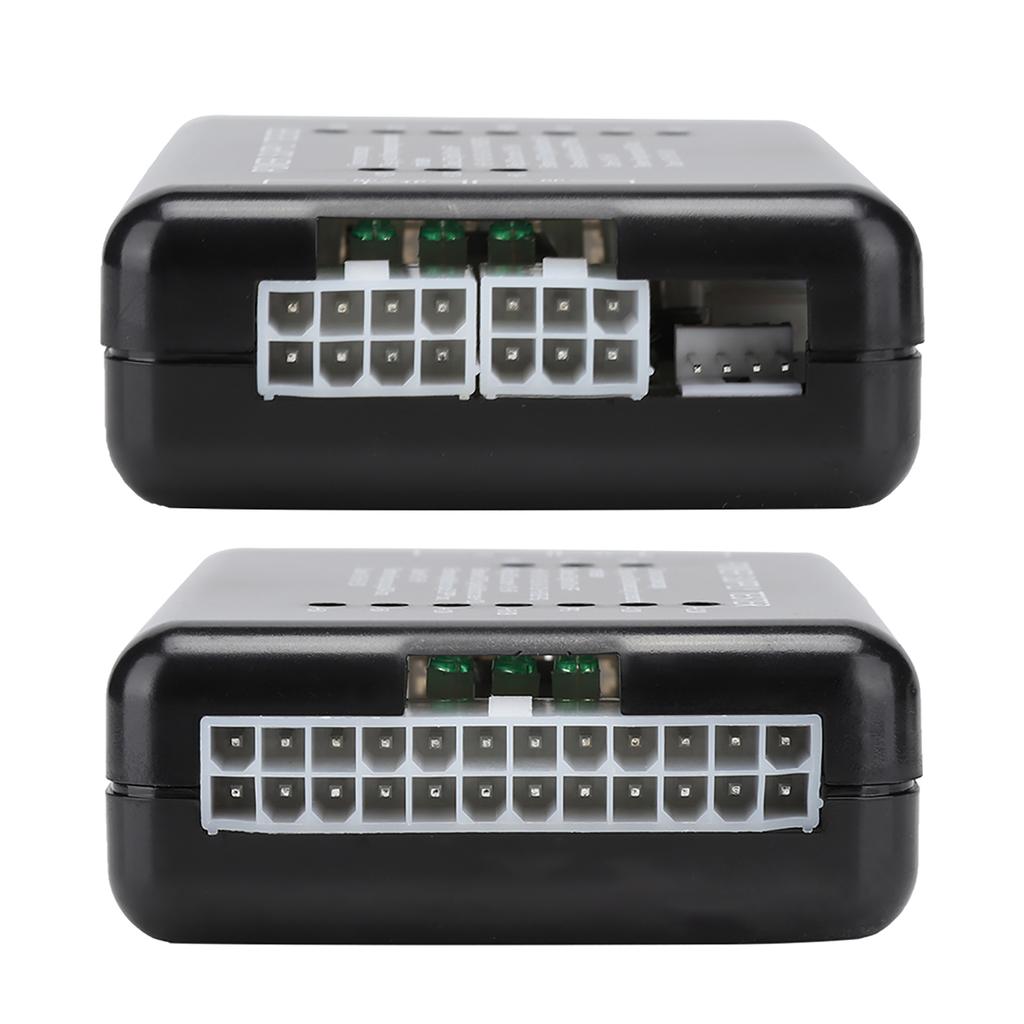 Black Computer PC Power Supply Tester 24Pin Compatible PSU ATX SATA HDD With Indicator Light