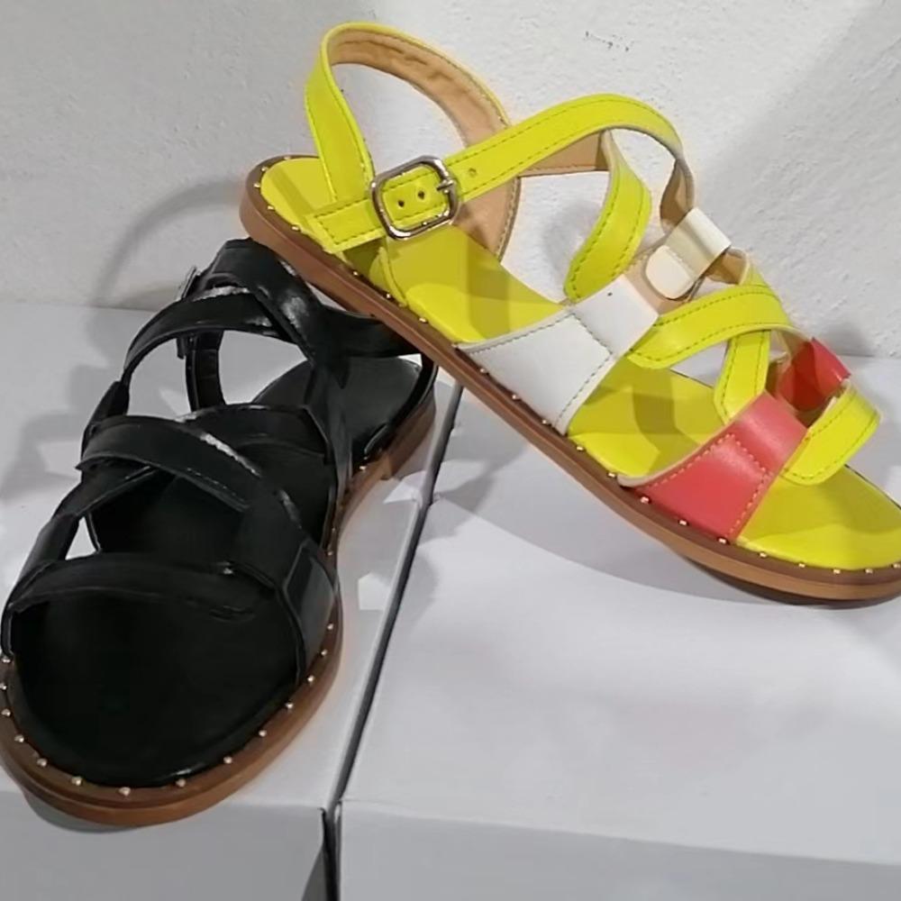 Women Sandals Rome Shoes Summer New Rome Flats Slippers Beach Sport Casual Ladies Shoes Soft Mujer Slides Zapatos