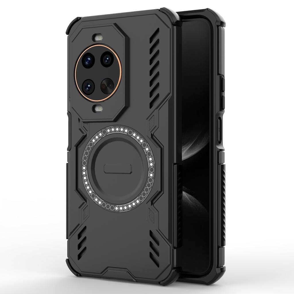 For Huawei Nova 14 Ultra 5G Magnetic Case Butterfly Armor Hollow Heat Dissipation PC+TPU Phone Cover
