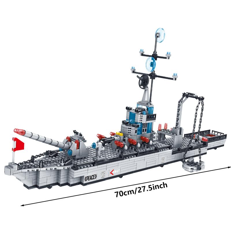 

Огромный размер 1560 шт. Военный корабль ВМФ Модель армейского корабля военный корабль 6 в 1 многоформенная комбинация строительные блоки для сборки набор игрушек для мальчика