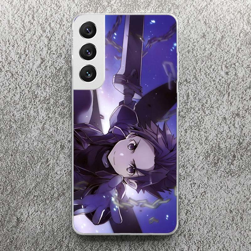 Sword Art Online Anime Print Soft Case for Samsung Galaxy S25 S24 S23 S22 Ultra S21 Plus S20 FE Phone Shell S10 + Pattern Cover