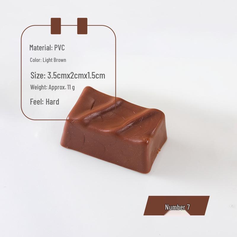 PVC Chocolate Model Props for Dessert Shop and Photography Display