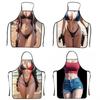 Sexy Women'S Apron Fun Single Party Gift Universal Male And Female Chefs Bbq Kitchen Novelty Apron