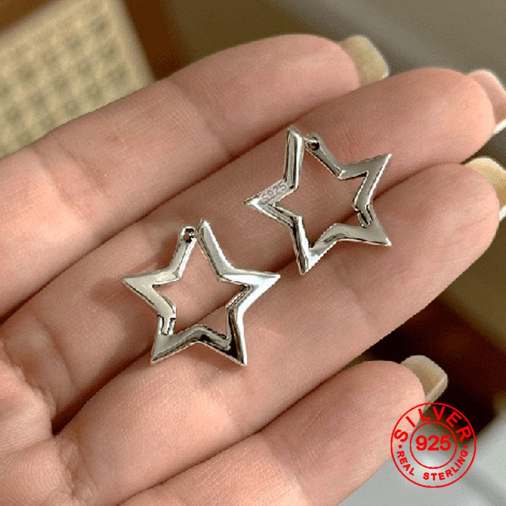 

BF CLUB Silver Color Star Earrings For Women Sexy Girl Fashion Gold Waterdrop Trendy Jewelry Gift Party Wedding pendientes