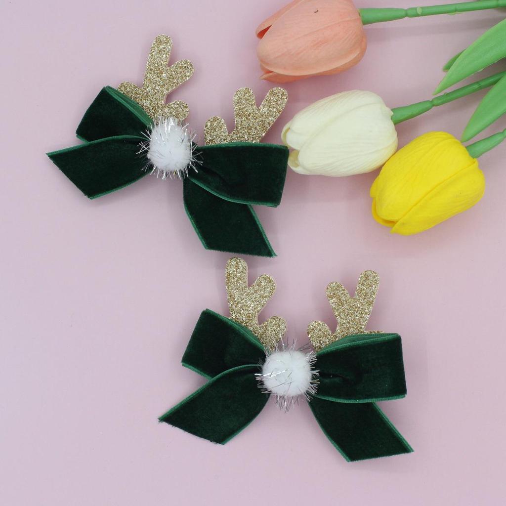 Mini Reindeer Hair Clips - Cute Winter Christmas Accessories