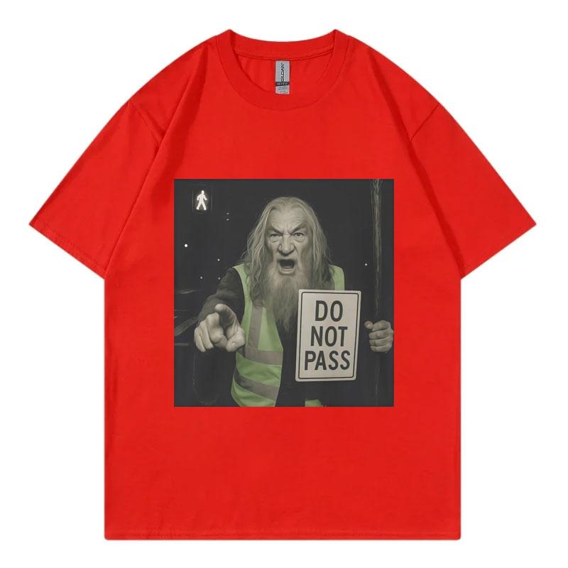 

You Shal Not Pass Funny Movie Meme Graphic T Shirts High Quality Fashion Oversized Tshirt Mens Womens Casual Cotton Tshirts S