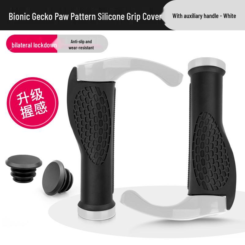 Poignées de Guidon en Caoutchouc Bullhorn pour VTT - Accessoires d'Extrémité de Guidon de Vélo