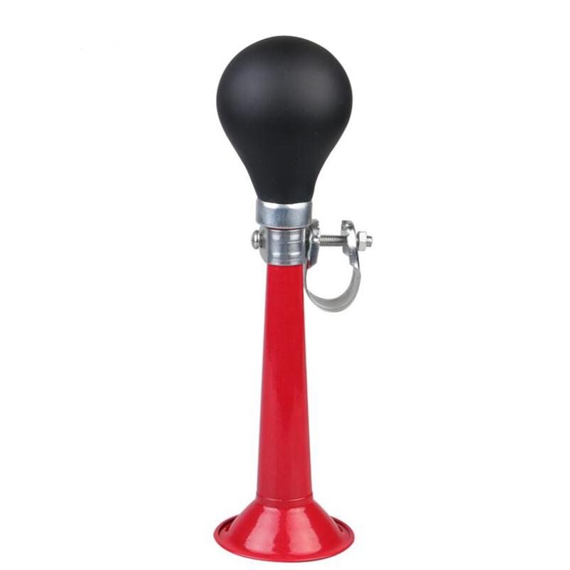 Bicycle Bike Cycling Metal Air Horn Bugle Trumpet Squeeze Rubber Bulb The bicycle bell is ringing красный