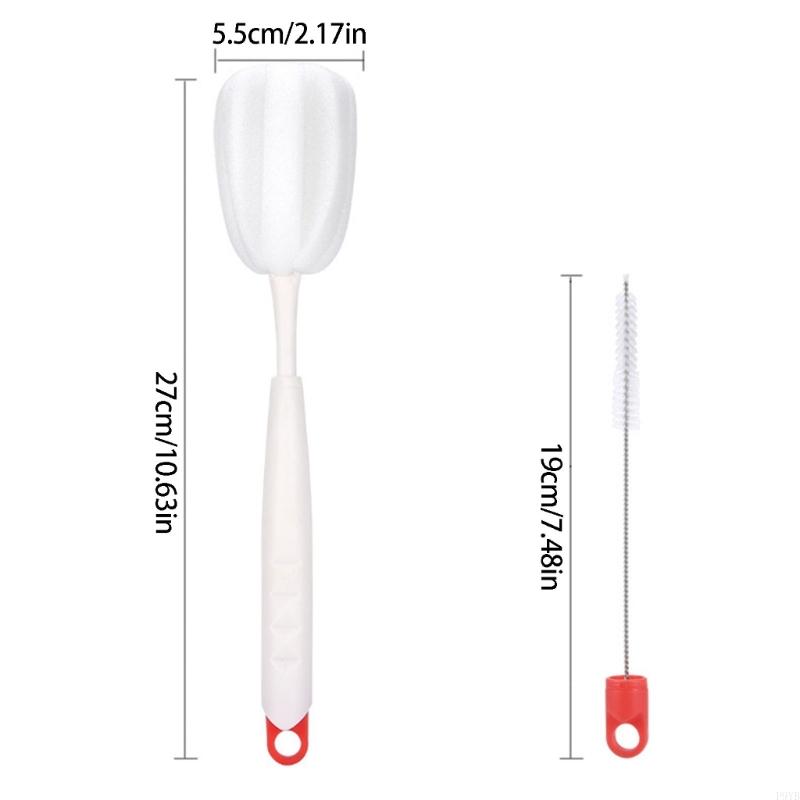 Sponge Cleaning Brush Set For Bottles Cups And Straws Safe For Baby Items Feeding Essential Cleaner