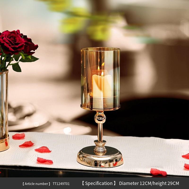 Price European Style Metal Candle Holders Gold Glass Candle Holders Candle Cups Handicrafts Retro Home Decorations