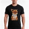 Geoff Stoned Fox Taxidermy Meme Adele Morse Tshirt Summer Casual Cotton Tee Oversized Streetwear Tops Vintage Graphic Print