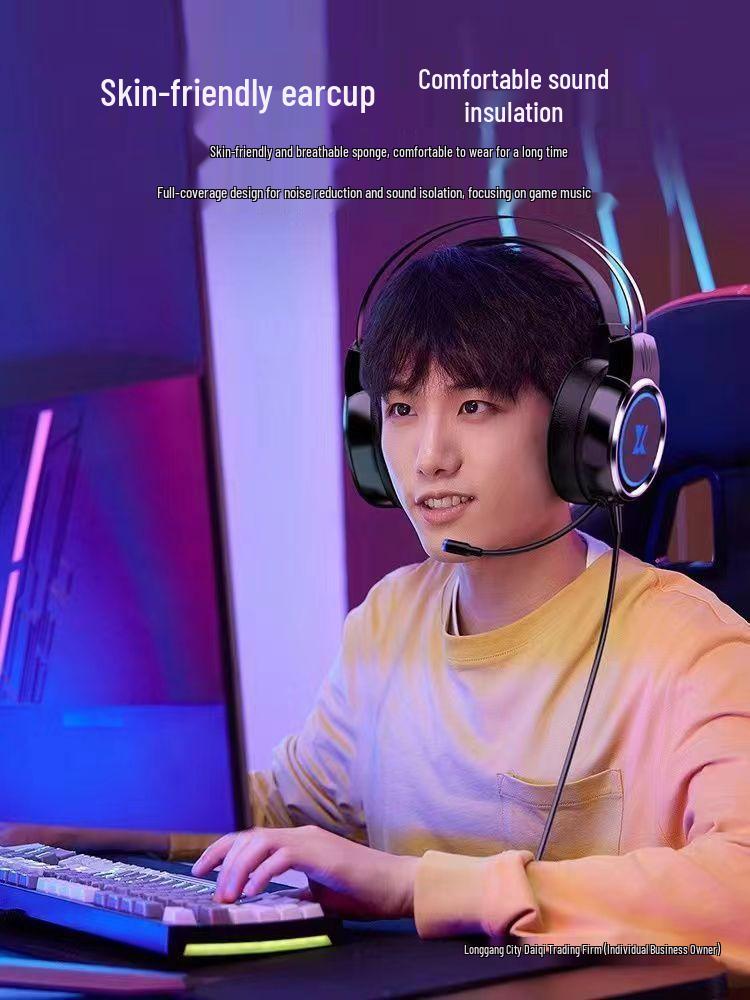 USB Over-Ear Headphones with Microphone for English Listening & Speaking Exams – Ideal for Middle & High School Online Classes